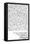 Letter from George Washington to the Earl of Buchan Stating the Principles for Future American…-null-Framed Stretched Canvas