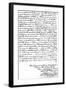 Letter from George Washington to the Earl of Buchan Stating the Principles for Future American…-null-Framed Giclee Print