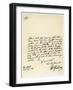 Letter from Henry Fielding to Hutton Perkins, 25th November 1750-Henry Fielding-Framed Giclee Print