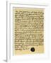 Letter from James Edward Stuart to Simon Fraser, Lord Lovat, St Germains, 3rd May 1703-James Stuart-Framed Giclee Print