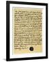 Letter from James Edward Stuart to Simon Fraser, Lord Lovat, St Germains, 3rd May 1703-James Stuart-Framed Giclee Print