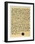 Letter from James Edward Stuart to Simon Fraser, Lord Lovat, St Germains, 3rd May 1703-James Stuart-Framed Giclee Print