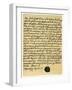 Letter from James Edward Stuart to Simon Fraser, Lord Lovat, St Germains, 3rd May 1703-James Stuart-Framed Giclee Print