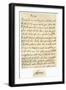 Letter from James II to His Brother-In-Law, Lawrence Hyde, Late 17th Century-null-Framed Giclee Print