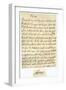 Letter from James II to His Brother-In-Law, Lawrence Hyde, Late 17th Century-null-Framed Giclee Print