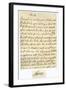Letter from James II to His Brother-In-Law, Lawrence Hyde, Late 17th Century-null-Framed Giclee Print