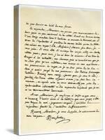 Letter from Jean Jaques Rousseau, 15th July 1764-Jean-Jacques Rousseau-Stretched Canvas