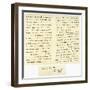 Letter from John Bright to Colonel Rathbone, 23rd January 1861-John Bright-Framed Giclee Print