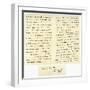 Letter from John Bright to Colonel Rathbone, 23rd January 1861-John Bright-Framed Giclee Print