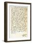 Letter from John Knox to Sir Nicholas Throgmorton, 6th August 1561-John Knox-Framed Giclee Print