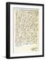 Letter from John Knox to Sir Nicholas Throgmorton, 6th August 1561-John Knox-Framed Giclee Print