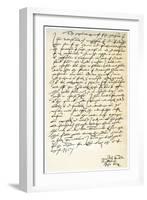 Letter from John Knox to Sir Nicholas Throgmorton, 6th August 1561-John Knox-Framed Giclee Print