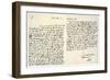 Letter from John Locke to Hans Sloane, 2nd December 1699-John Locke-Framed Giclee Print