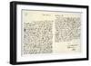 Letter from John Locke to Hans Sloane, 2nd December 1699-John Locke-Framed Giclee Print