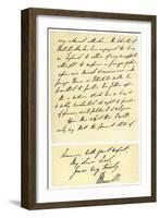 Letter from John Russell to Edward Maltby, Bishop of Durham, 4th November 1850-John Russell-Framed Giclee Print