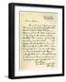 Letter from John Wesley to Samuel Bradburn, 25th March 1783-John Wesley-Framed Giclee Print