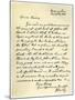 Letter from John Wesley to Samuel Bradburn, 25th March 1783-John Wesley-Mounted Giclee Print