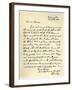 Letter from John Wesley to Samuel Bradburn, 25th March 1783-John Wesley-Framed Giclee Print