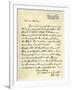 Letter from John Wesley to Samuel Bradburn, 25th March 1783-John Wesley-Framed Giclee Print