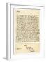 Letter from Jonathan Swift to Henrietta Howard, 21st November 1730-Jonathan Swift-Framed Giclee Print