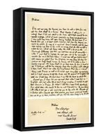 Letter from Jonathan Swift to Henrietta Howard, 21st November 1730-Jonathan Swift-Framed Stretched Canvas