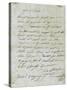Letter from Joseph Bonaparte Antony Padua Carcopino-null-Stretched Canvas