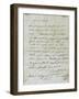 Letter from Joseph Bonaparte Antony Padua Carcopino-null-Framed Giclee Print