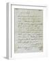 Letter from Joseph Bonaparte Antony Padua Carcopino-null-Framed Giclee Print