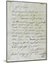 Letter from Joseph Bonaparte Antony Padua Carcopino-null-Mounted Giclee Print