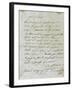 Letter from Joseph Bonaparte Antony Padua Carcopino-null-Framed Giclee Print