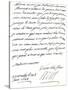 Letter from Louis Xiv to Mary of Modena, Congratulating Her on the Birth of a Prince, James…-null-Stretched Canvas