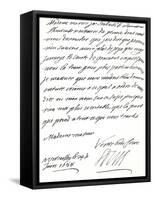 Letter from Louis Xiv to Mary of Modena, Congratulating Her on the Birth of a Prince, James…-null-Framed Stretched Canvas