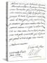 Letter from Louis Xiv to Mary of Modena, Congratulating Her on the Birth of a Prince, James…-null-Stretched Canvas