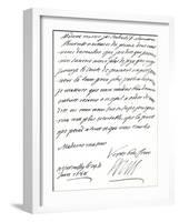 Letter from Louis Xiv to Mary of Modena, Congratulating Her on the Birth of a Prince, James…-null-Framed Giclee Print