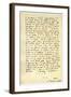 Letter from Martin Luther to Thomas Cromwell, 9th April 1536-Martin Luther-Framed Giclee Print