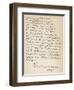 Letter from Mary Queen of Scots, She Signs Herself Marie-null-Framed Art Print