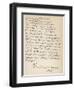 Letter from Mary Queen of Scots, She Signs Herself Marie-null-Framed Art Print