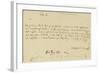 Letter from Mozart to a Freemason, January 1786-Wolfgang Amadeus Mozart-Framed Giclee Print