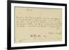 Letter from Mozart to a Freemason, January 1786-Wolfgang Amadeus Mozart-Framed Giclee Print