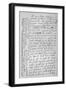 Letter from Oliver Cromwell, 17th Century (1899)-Oliver Cromwell-Framed Giclee Print