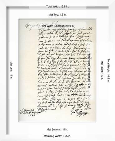 letter from oliver cromwell to william lenthall 14th june 1645 giclee print oliver cromwell allposters com