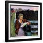 "Letter from Overseas," May 8, 1943-John Falter-Framed Giclee Print