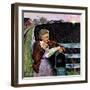 "Letter from Overseas," May 8, 1943-John Falter-Framed Giclee Print