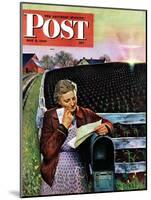 "Letter from Overseas," Saturday Evening Post Cover, May 8, 1943-John Falter-Mounted Giclee Print