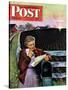 "Letter from Overseas," Saturday Evening Post Cover, May 8, 1943-John Falter-Stretched Canvas