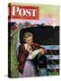 "Letter from Overseas," Saturday Evening Post Cover, May 8, 1943-John Falter-Stretched Canvas