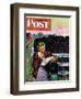 "Letter from Overseas," Saturday Evening Post Cover, May 8, 1943-John Falter-Framed Premium Giclee Print