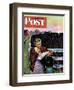 "Letter from Overseas," Saturday Evening Post Cover, May 8, 1943-John Falter-Framed Giclee Print