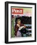 "Letter from Overseas," Saturday Evening Post Cover, May 8, 1943-John Falter-Framed Giclee Print