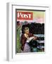 "Letter from Overseas," Saturday Evening Post Cover, May 8, 1943-John Falter-Framed Giclee Print